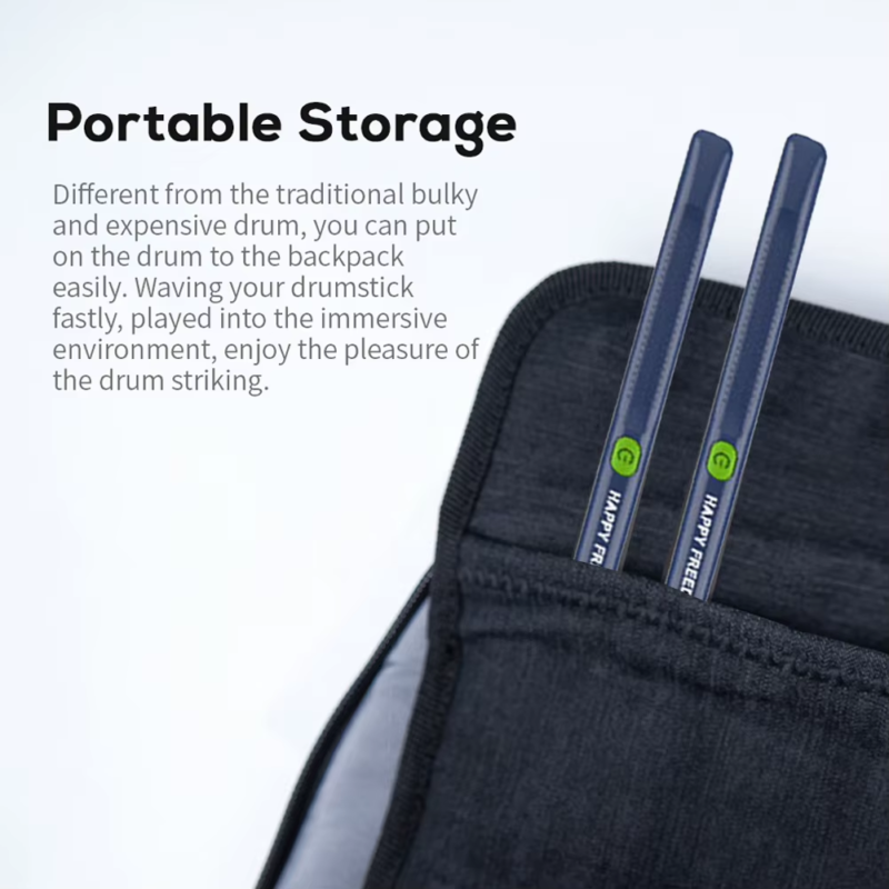 Air Drum with Drumsticks Portable Electronic Virtual Air Drum Drumsticks Pedals