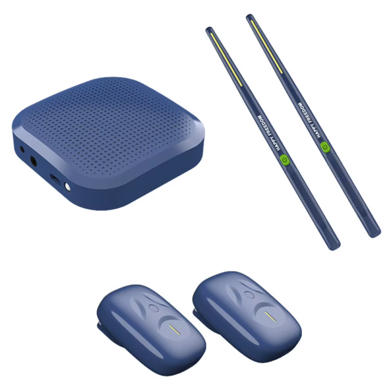 Air Drum with Drumsticks Portable Electronic Virtual Air Drum Drumsticks Pedals