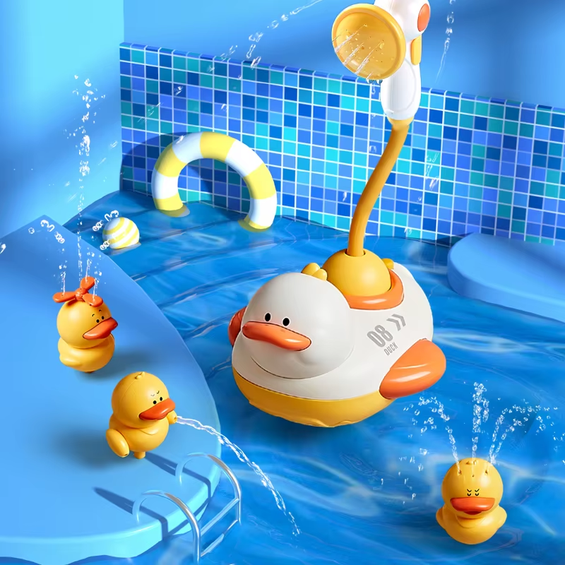 Baby Cartoon Duck Shower Classic Shower Bath Toy Animal Sprinkle Bathroom Swimmi