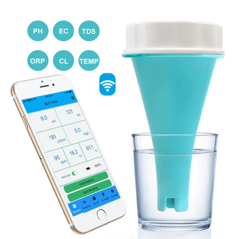 6 in 1 Smart Floating Swimming Pool Water Analyzer APP Online Monitor Water Qual
