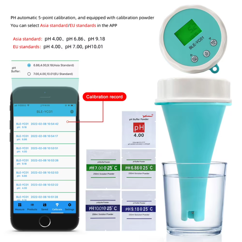 6 in 1 Smart Floating Swimming Pool Water Analyzer APP Online Monitor Water Qual