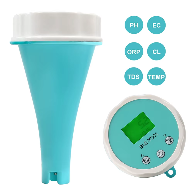 6 in 1 Smart Floating Swimming Pool Water Analyzer APP Online Monitor Water Qual