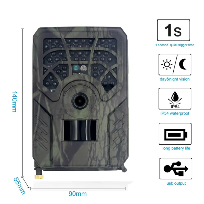 PR300C Hunting Camera Monitoring Night Vision Travelling Easy Carrying Wild Anim