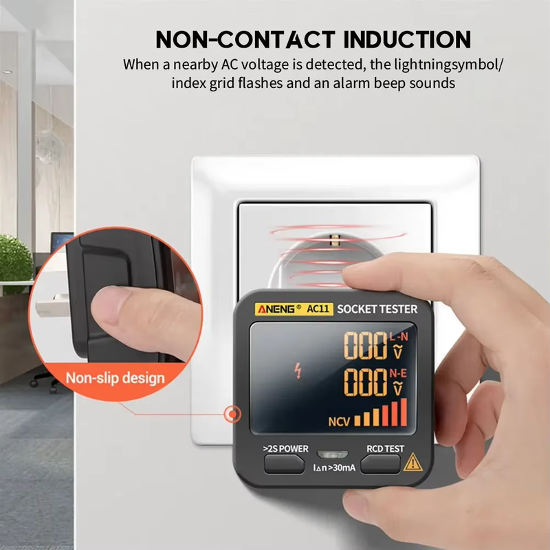 AC11 Digital Smart Socket Tester Multifunction Socket Voltage Test Socket Detect