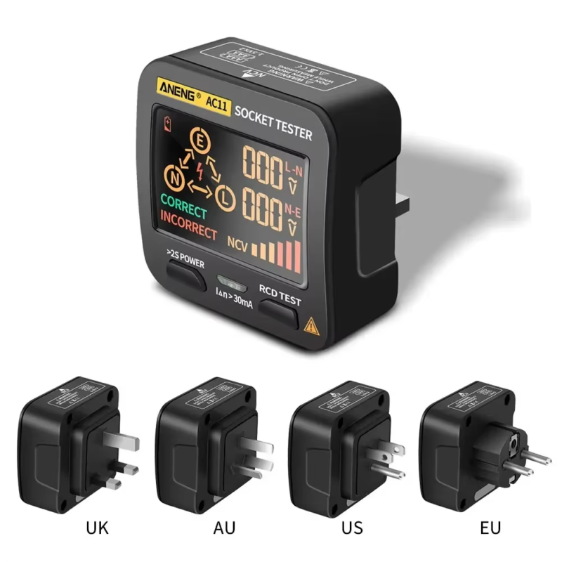 AC11 Digital Smart Socket Tester Multifunction Socket Voltage Test Socket Detect