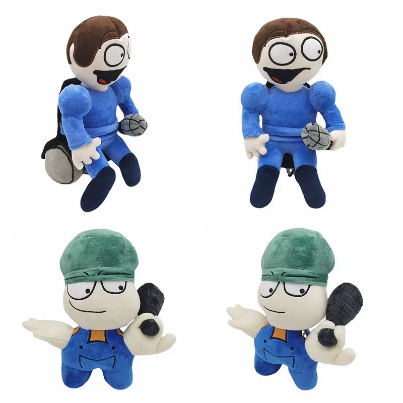 25/30Cm Dave and Bambi Plush Toys Cartoon Friday Night Funk Plush Doll FNF Stuff