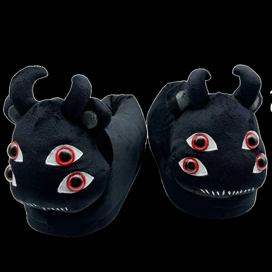 Halloween Michael Myers Chucky Plush Slippers Horror Ghostly Black Lord Devil Ra