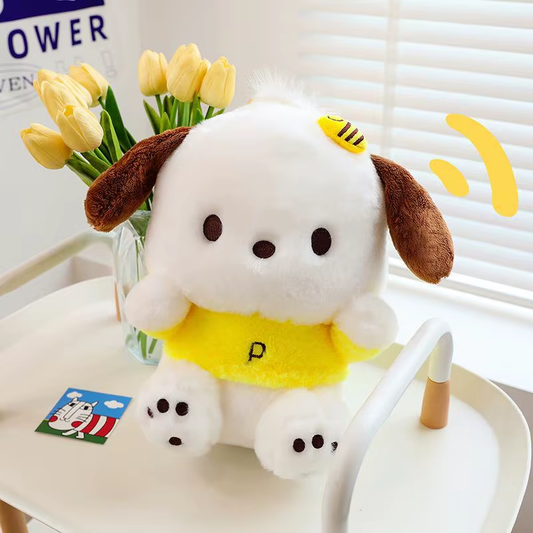 Cartoon  Pochacco Plush Toy Soft Stuffed Doll Cute Sofa Cushion Bedroom Decorati