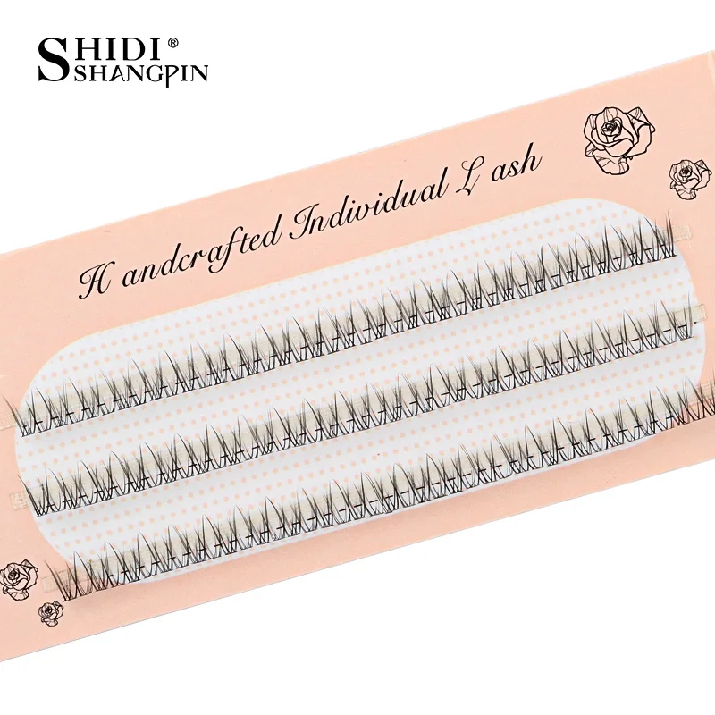 Individual Lashes Extension Natural Long False Eyelashes Cluster Russian Volume