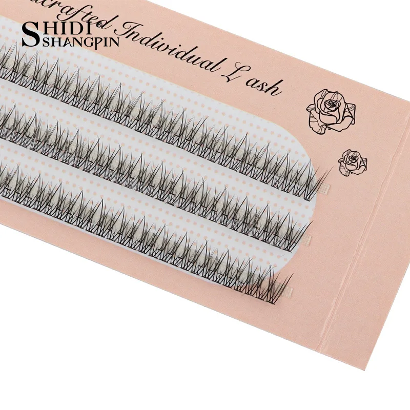 Individual Lashes Extension Natural Long False Eyelashes Cluster Russian Volume
