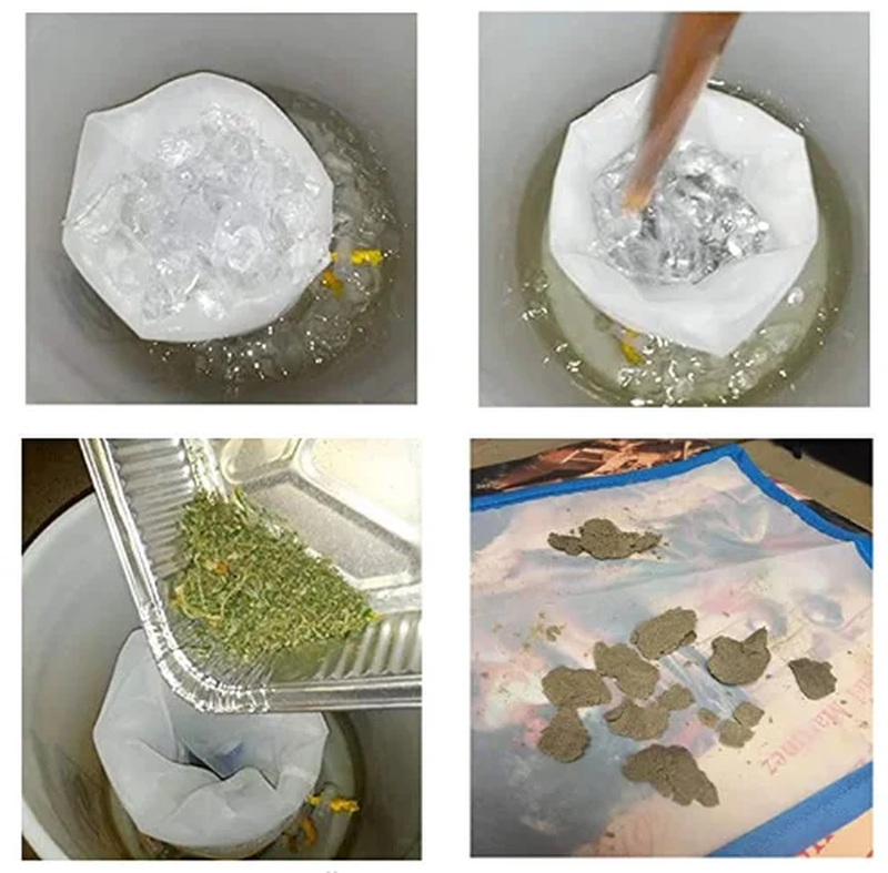 All Mesh Herbal Ice Bubble Hash Bags 1Gallon 5Bags Essense Extractor Kit Filtrat