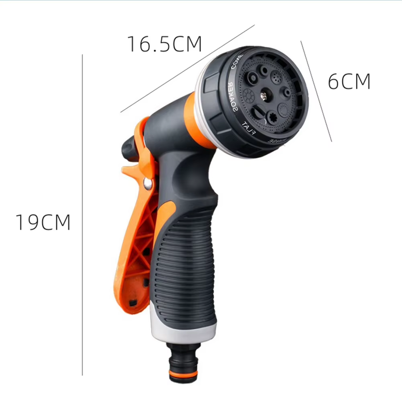 Hand-Held Water Hose Nozzle Multi-Function Garden Spray Nozzle High Pressure Hos