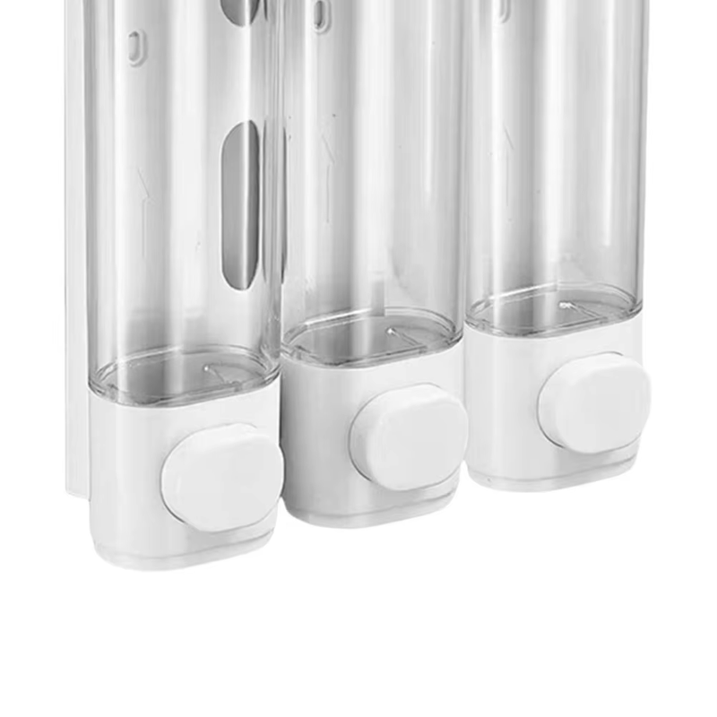 Shampoo and Conditioner Dispenser 3 Chamber Shower Soap Dispenser No Drill Shamp