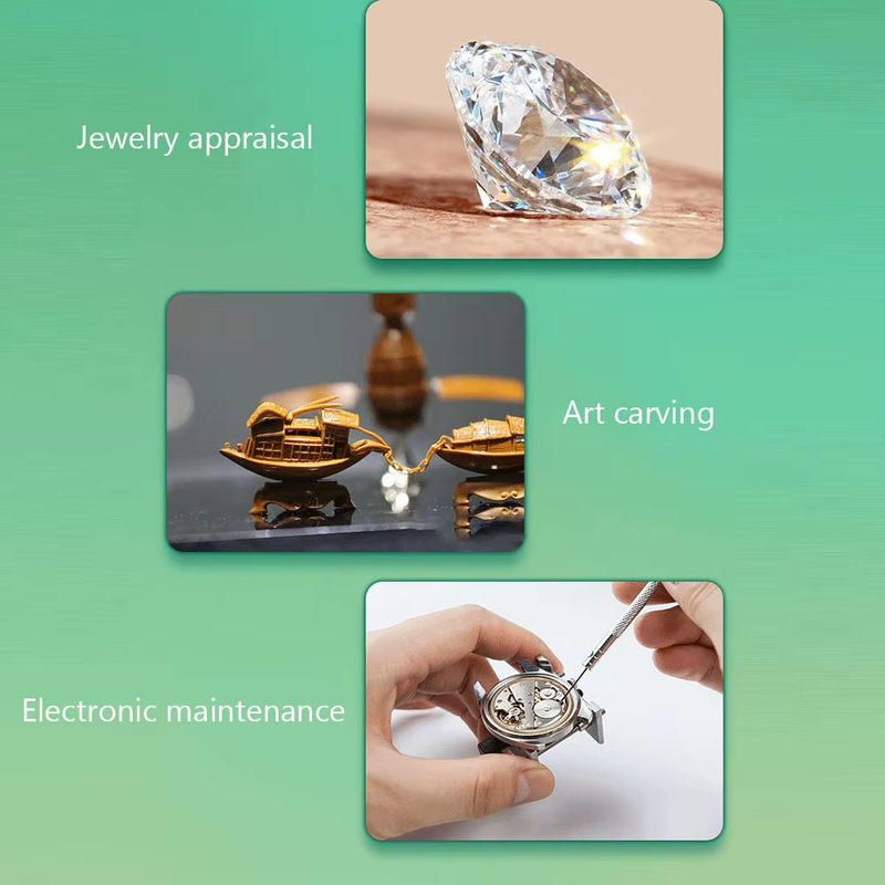 LED Magnifier Camera with Stand Portable Electronic Microscope 500X 1000X 1600X