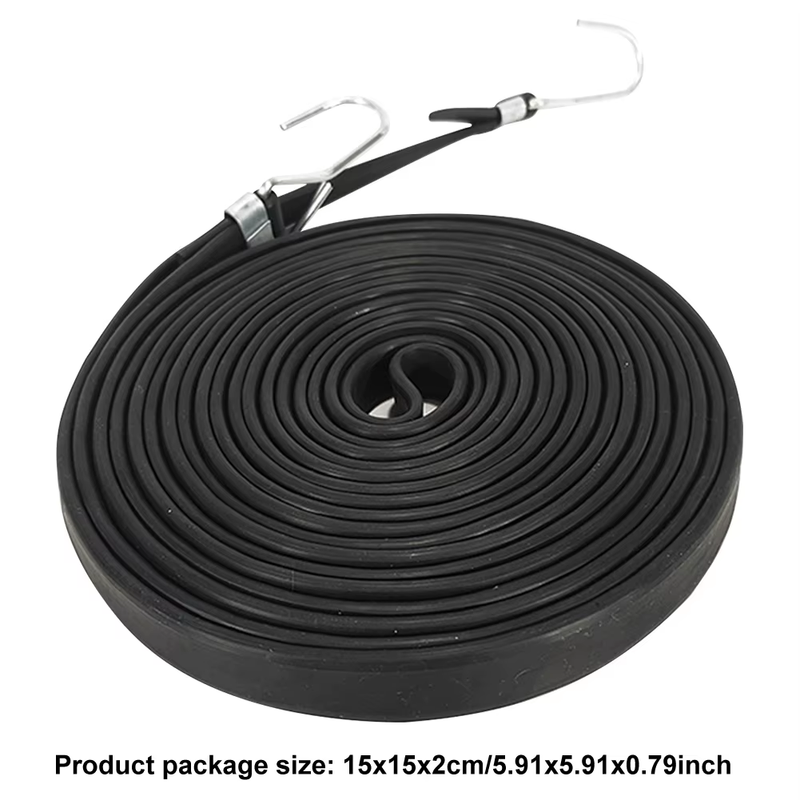 2.5/3.5/5M Bungee Cords with Hooks Flat Elasticity Rope Rubber Motorcycle Bicycl