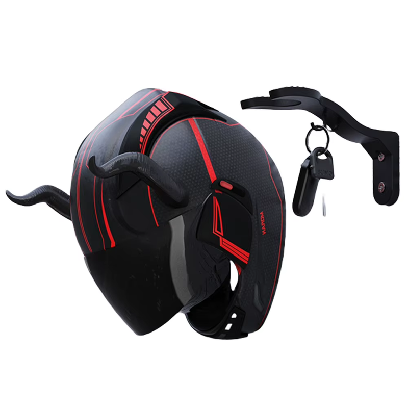 Motorcycle Helmet Hook Racks Home Luggage Jacket Holder Cabinet Shelf Wall Mount