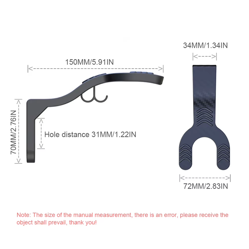 Motorcycle Helmet Hook Racks Home Luggage Jacket Holder Cabinet Shelf Wall Mount