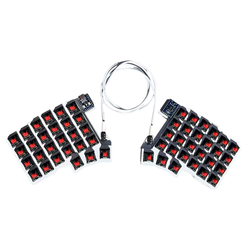 Split Keyboard Wired Programmable Keyboard Hot Swap Left Right Hand Keyboard Sup