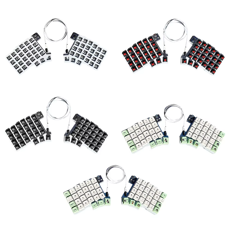 Split Keyboard Wired Programmable Keyboard Hot Swap Left Right Hand Keyboard Sup
