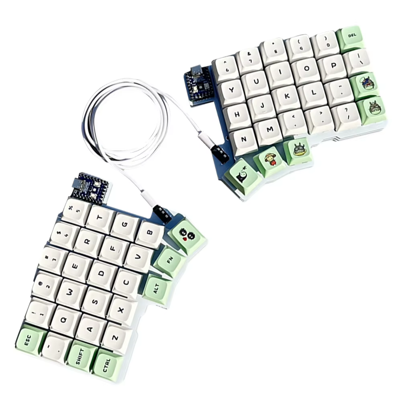 Split Keyboard Wired Programmable Keyboard Hot Swap Left Right Hand Keyboard Sup