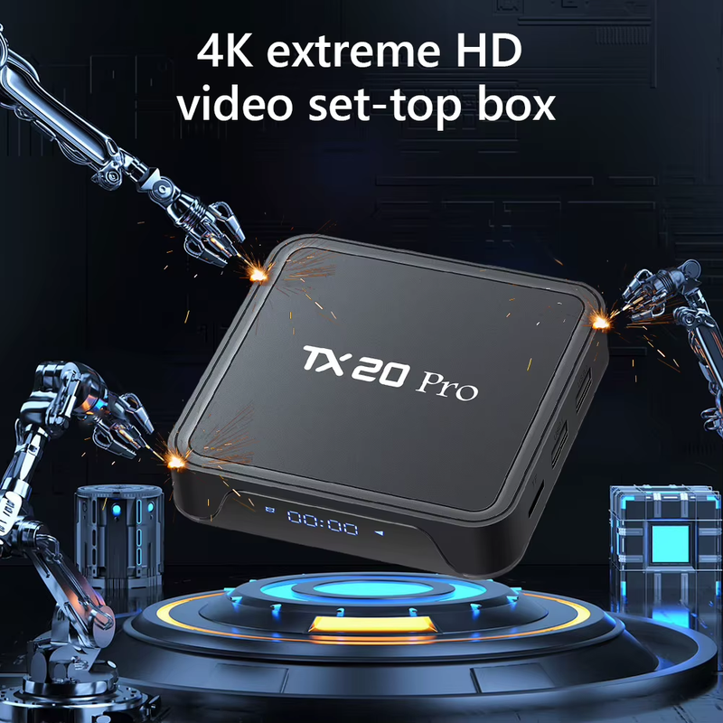 Android 15.0 Media Player Allwinner H313 Quad Core 4K HD Set Top Box Dual WIFI B