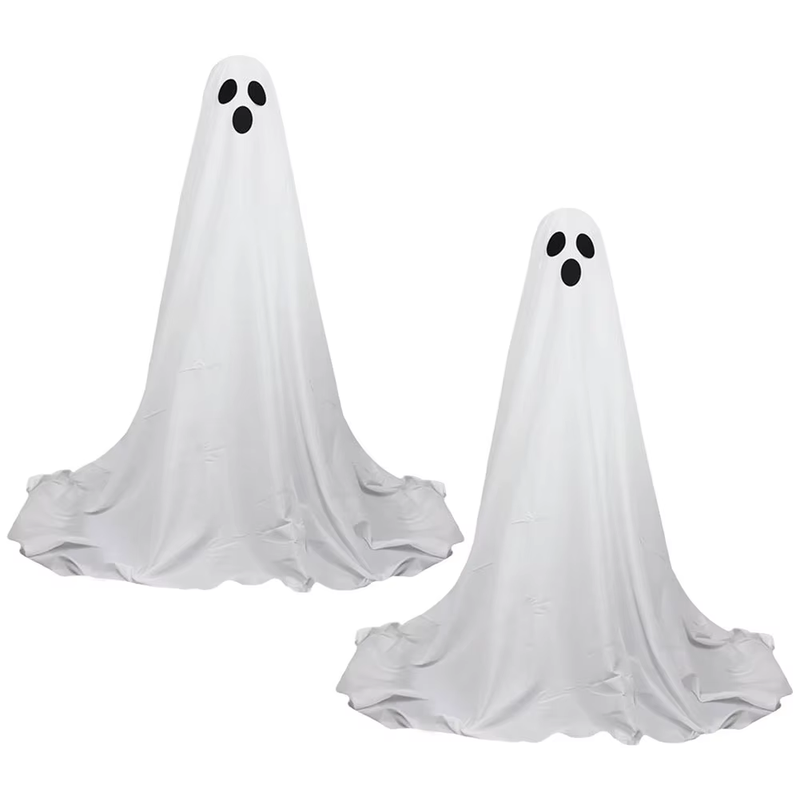 Light up Ghost Spooky Ghost Halloween Decor with String Lights Scary Standing Gh