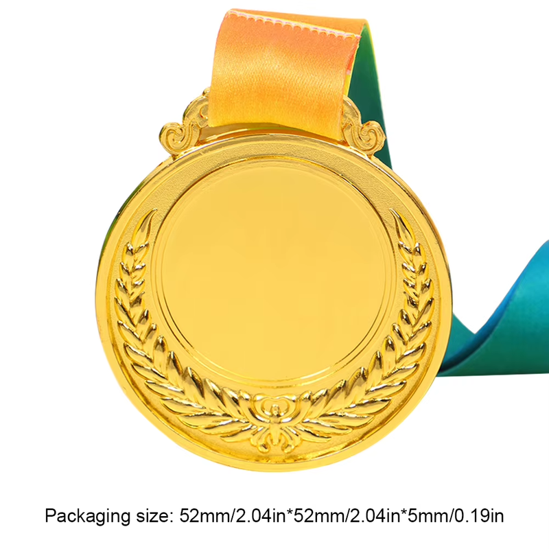 2 Inches Gold Silver Bronze Award Medal with Neck Ribbon Gold Silver Bronze Priz