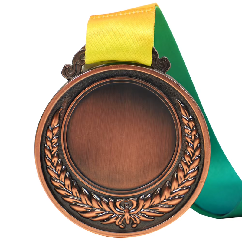 2 Inches Gold Silver Bronze Award Medal with Neck Ribbon Gold Silver Bronze Priz