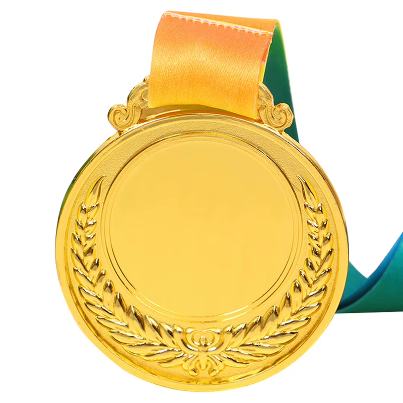 2 Inches Gold Silver Bronze Award Medal with Neck Ribbon Gold Silver Bronze Priz