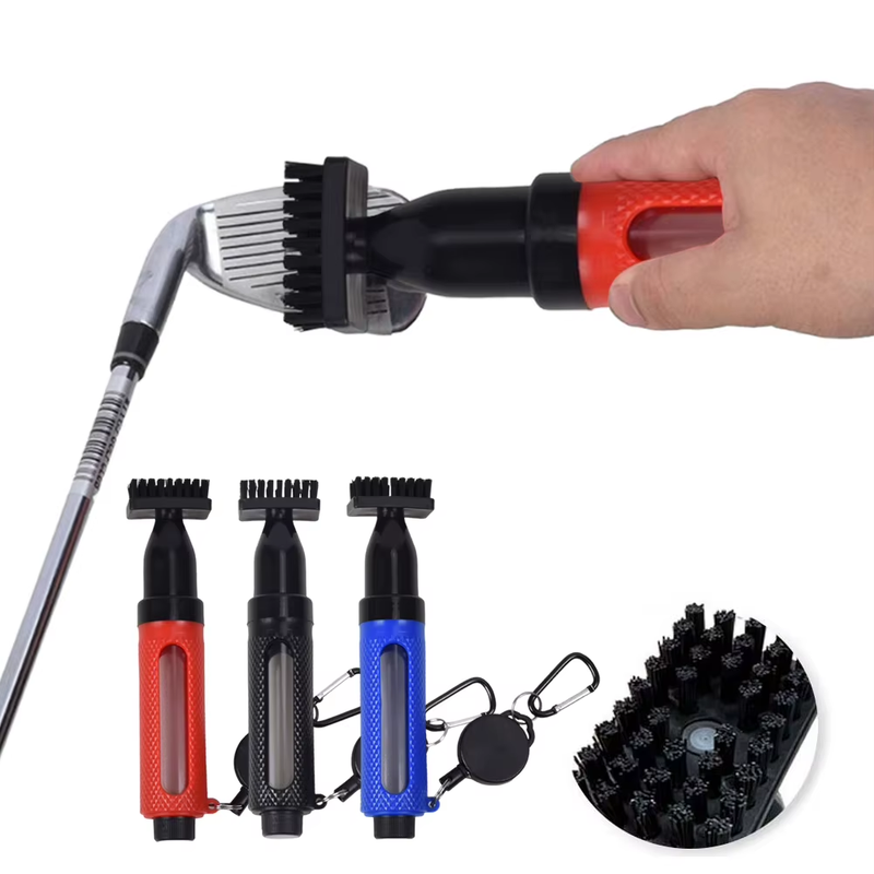 Golf Club Cleaner Brush Golf Cleaning Brush with Bottle & Clip Golf Water Brush