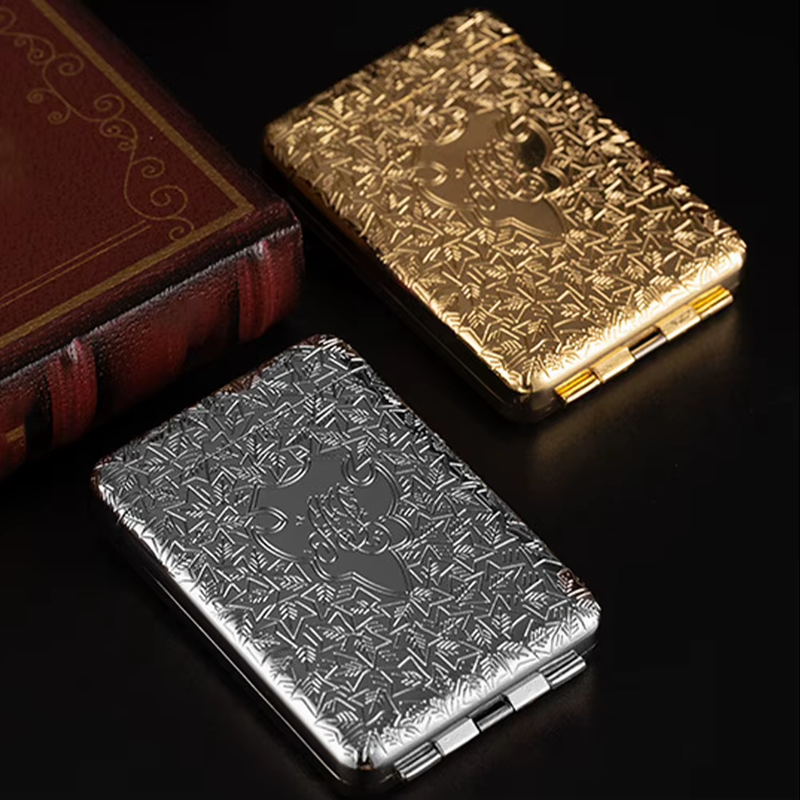 Vintage Cigarette Case Cigarette Storage Case Zinc Alloy Cigarette Carrying Case
