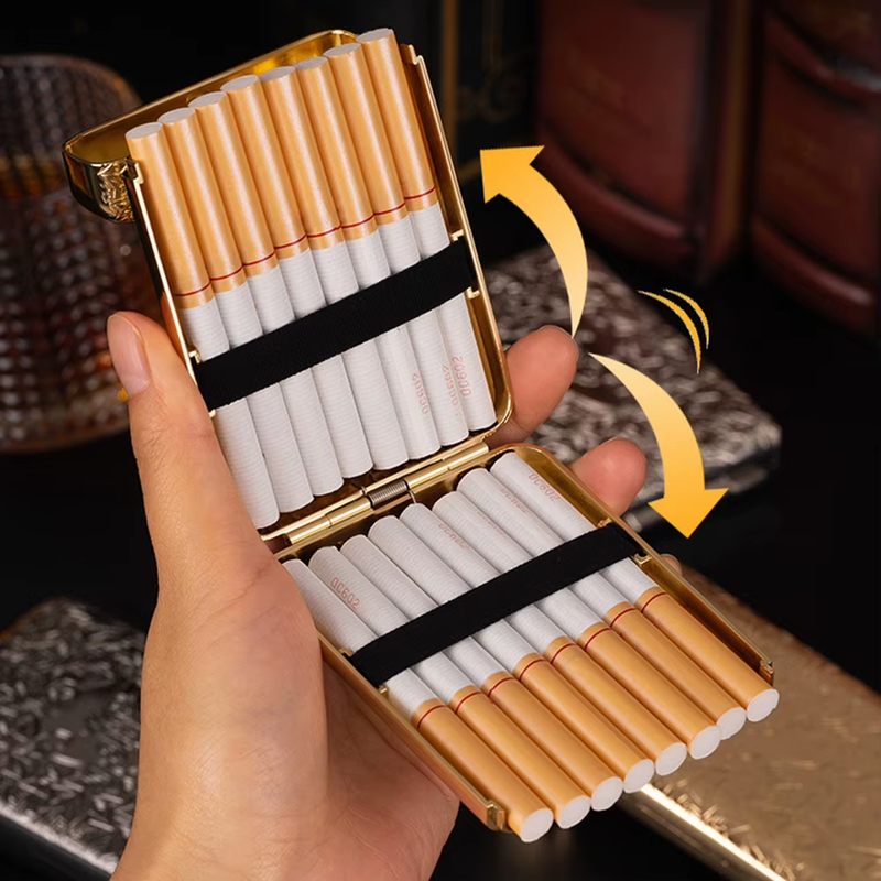 Vintage Cigarette Case Cigarette Storage Case Zinc Alloy Cigarette Carrying Case