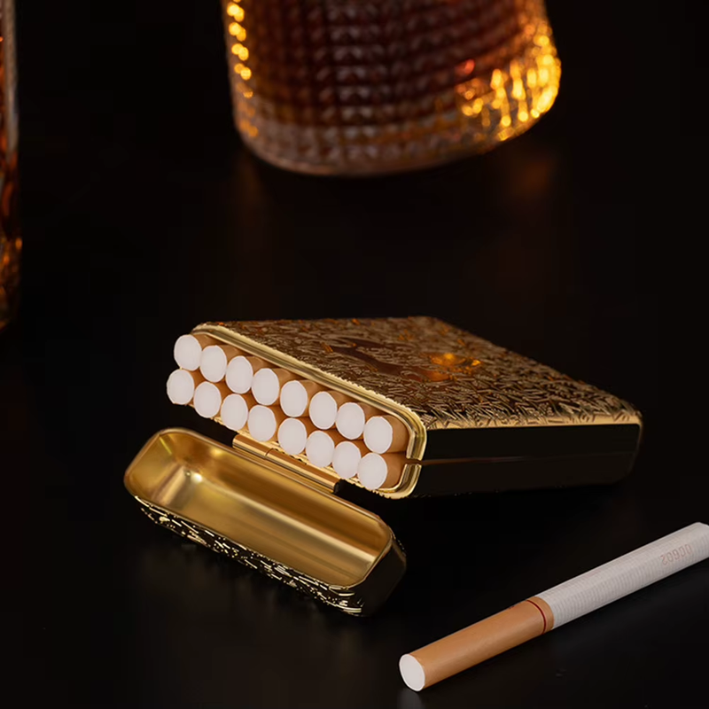Vintage Cigarette Case Cigarette Storage Case Zinc Alloy Cigarette Carrying Case