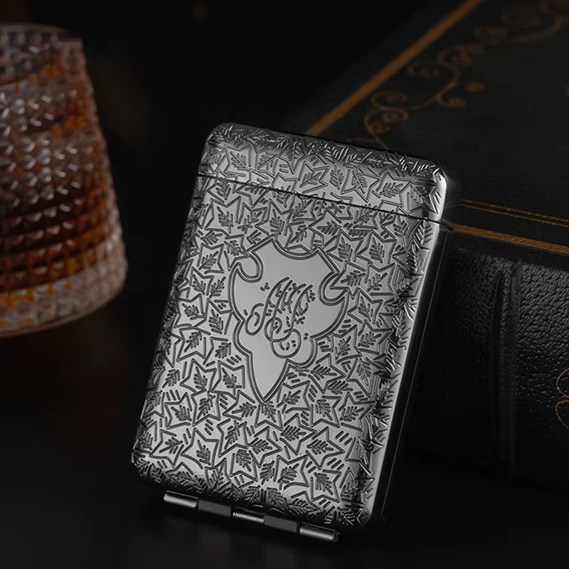 Vintage Cigarette Case Cigarette Storage Case Zinc Alloy Cigarette Carrying Case