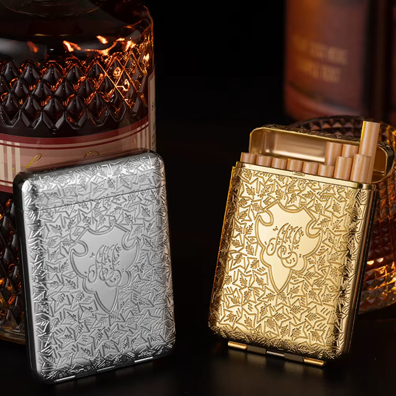 Vintage Cigarette Case Cigarette Storage Case Zinc Alloy Cigarette Carrying Case