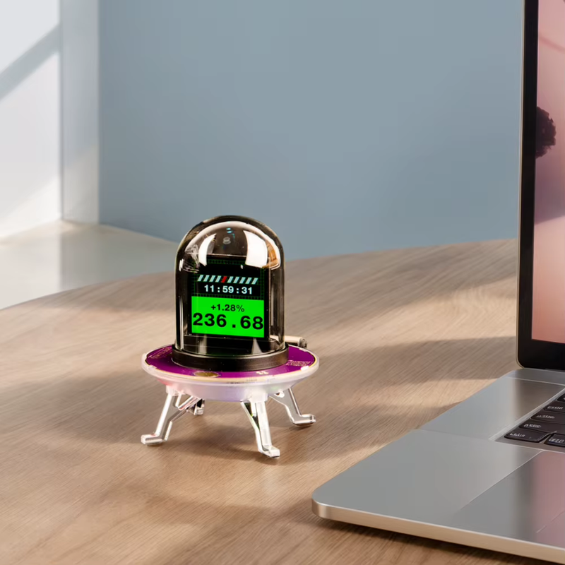UFO Smart Glow Tube Clock Wifi-Synced Nixie Tube DIY Animations Networked Nixie