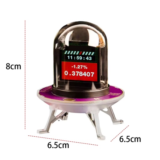 UFO Smart Glow Tube Clock Wifi-Synced Nixie Tube DIY Animations Networked Nixie
