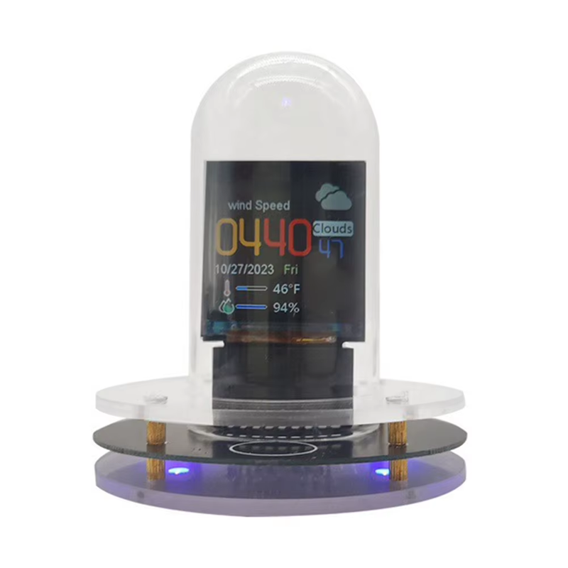 UFO Smart Glow Tube Clock Wifi-Synced Nixie Tube DIY Animations Networked Nixie