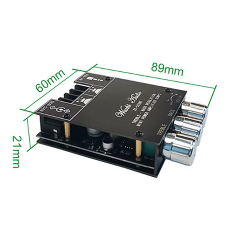 2X50W 2.0 Channel Stereo Subwoofer Amplifier Board with Accessories Bag Bluetoot
