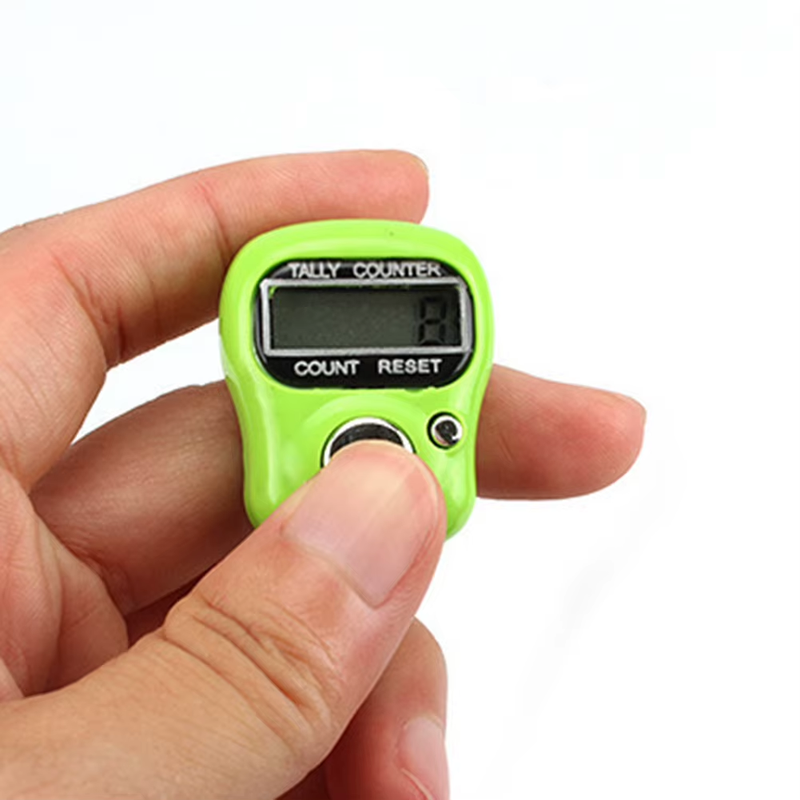 Electronic Finger Counter Ring Row Tally Pedometer for Pray Buddha Sewing Stitch