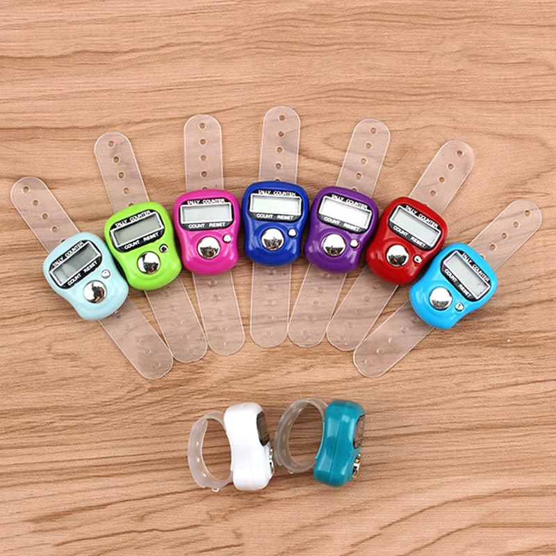 Electronic Finger Counter Ring Row Tally Pedometer for Pray Buddha Sewing Stitch