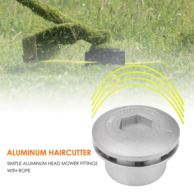 Aluminum Line Trimmer Head Grass Brush Cutter Accessory Replacement Parts Garden