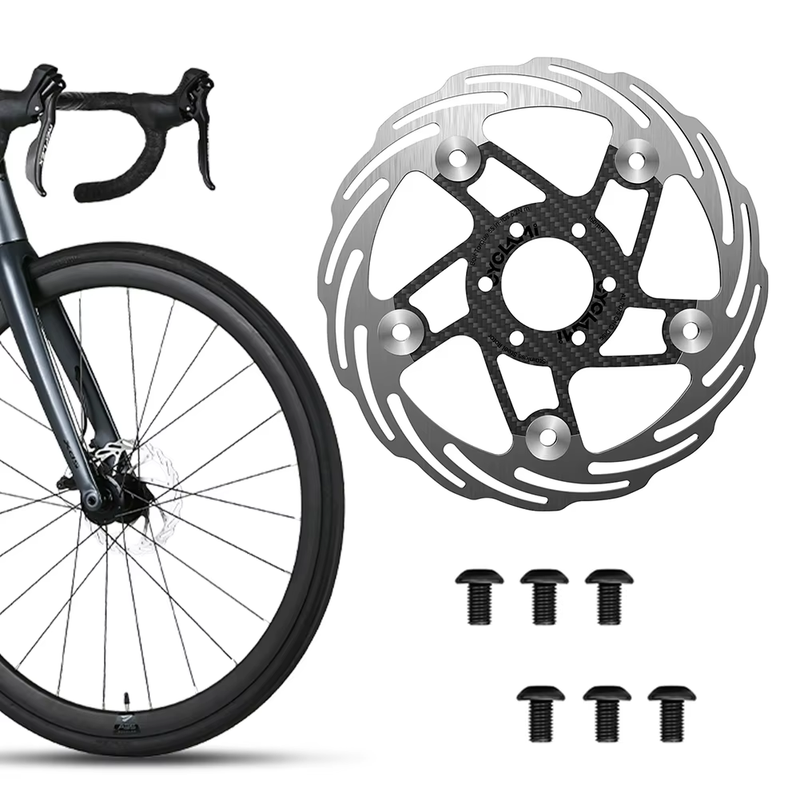160/180Mm Bicycle Brake Rotor 6 Holes Bicycle Rotor Disc Carbon Fiber Road Bicyc