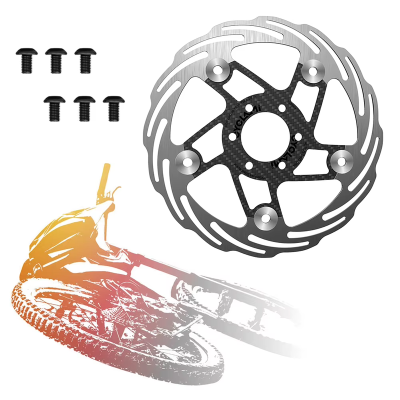 160/180Mm Bicycle Brake Rotor 6 Holes Bicycle Rotor Disc Carbon Fiber Road Bicyc