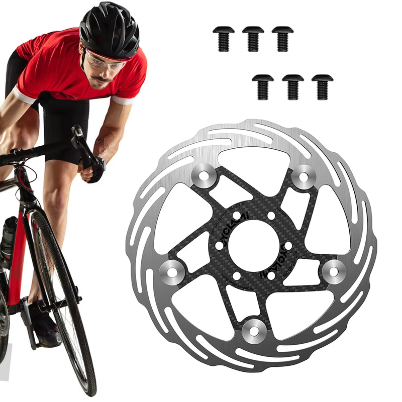 160/180Mm Bicycle Brake Rotor 6 Holes Bicycle Rotor Disc Carbon Fiber Road Bicyc