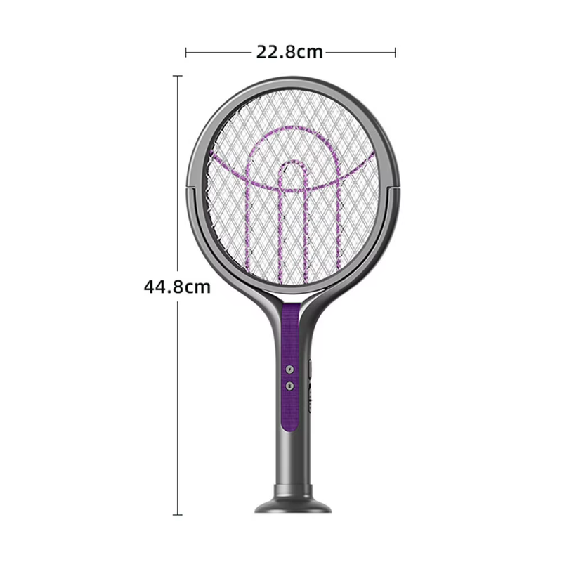 Rotating Head Electric Fly Swatter 2 in 1 Rechargeable Fly Killer and Mosquito T
