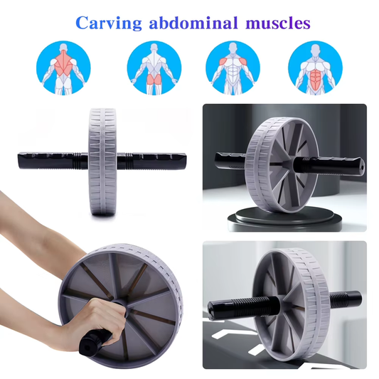 Workout AB Roller Wheel Non-Slip Abdominal Roller No Noise Abdominal Trainer Abd