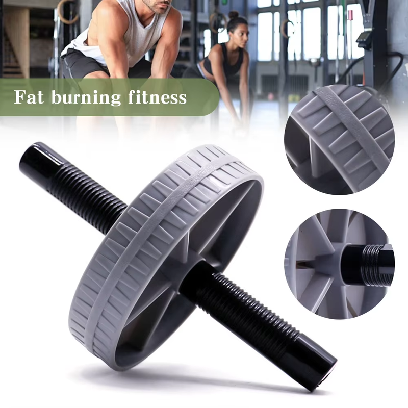 Workout AB Roller Wheel Non-Slip Abdominal Roller No Noise Abdominal Trainer Abd
