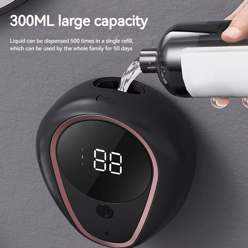 Automatic Wall Mount Hand Sanitizer Machine Infrared Sensor Rechargeable Foam De