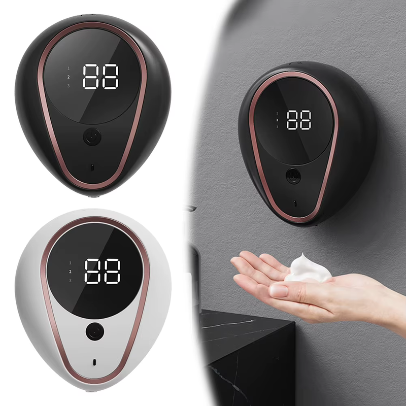 Automatic Wall Mount Hand Sanitizer Machine Infrared Sensor Rechargeable Foam De